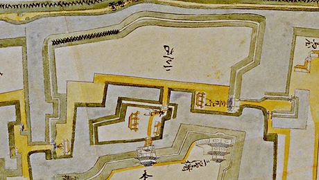 日本古城絵図　下総国古川絵図二ノ丸部分