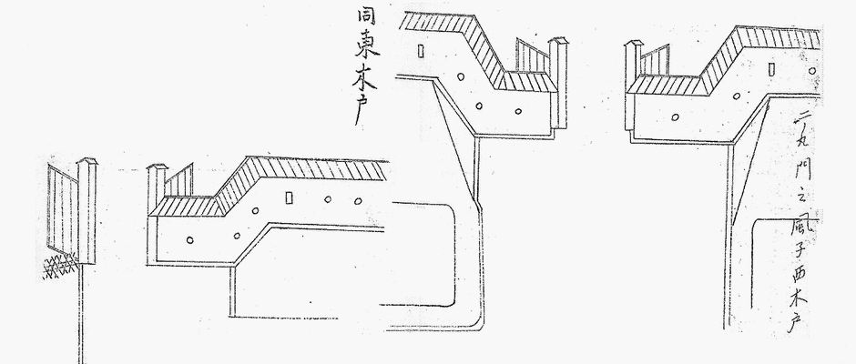 二ノ丸門風子　木戸絵図