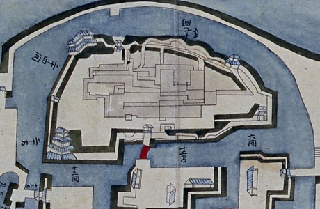 日本分国絵図　下総古河城図本丸部分