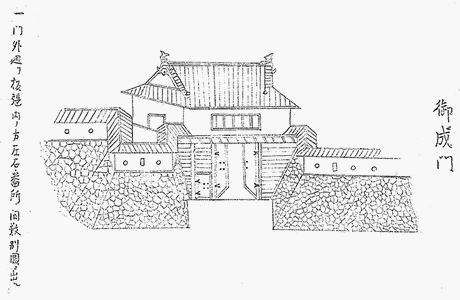 御成門絵図