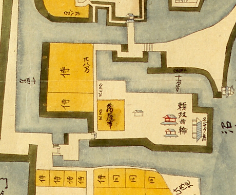 日本分国絵図　下総古河城図頼政曲輪部分